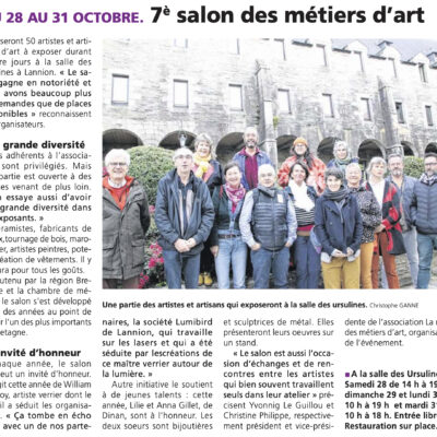conférence de presse – Article apparu dans le Trégor le 19 oct 2023