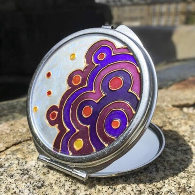 L'art et la matière, peinture sur verre L'art et la matière, peinture sur verre